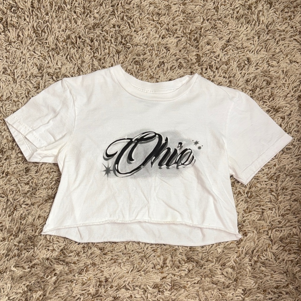 White Ohio Crop Top